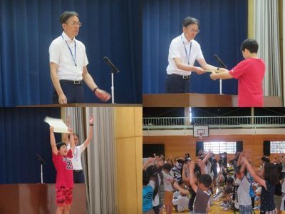 終業式の様子