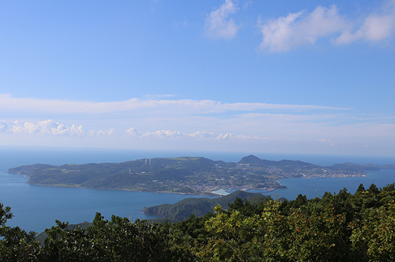 鯛の鼻展望台からの風景