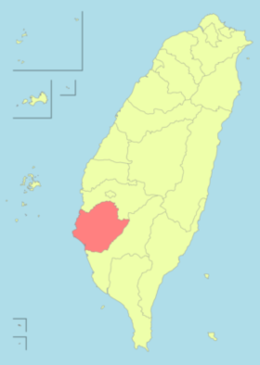 台湾・台南市の地図