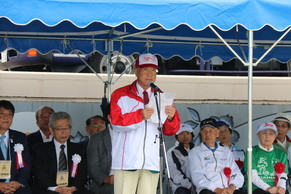 歓迎の言葉（中村県ゲートボール協会会長）