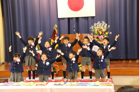 平戸幼稚園閉演式の写真