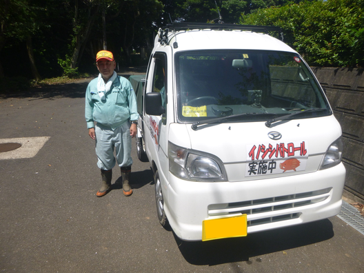 イノシシ被害パトロールの状況