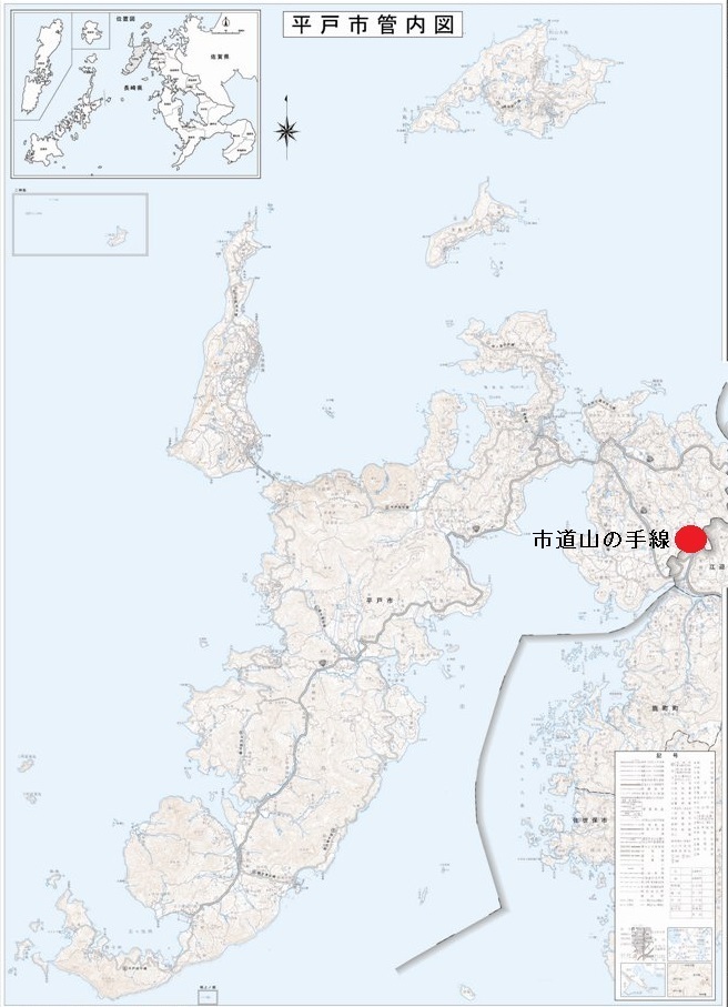 山の手位置図