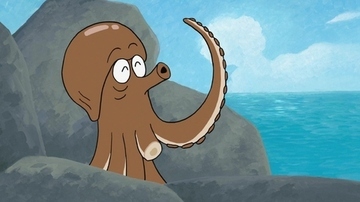 アニメ場面カット　たこ