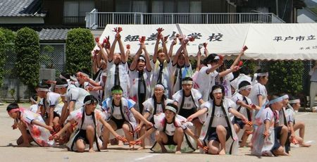 高学年 ソーラン節の様子です
