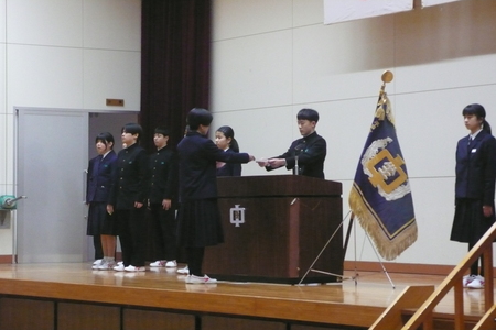 生徒会引継ぎ式