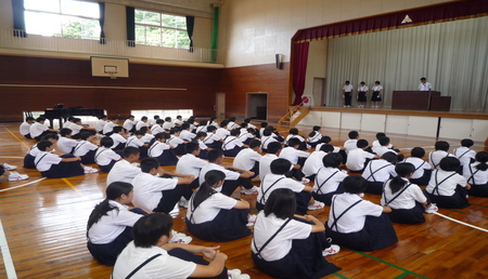 1学期終業式（7月20日）