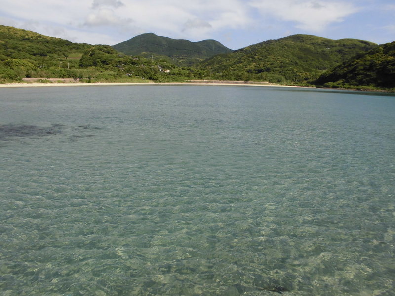 抜群の透明感を誇る飯良の海です