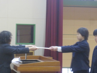 専門委員長任命式の様子