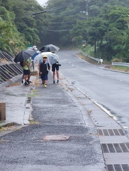 雨の日の登校