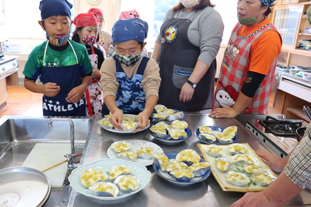 いも蒸しパン料理