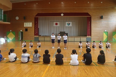 壮行会写真