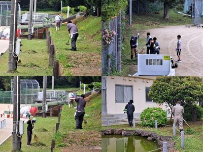 奉仕作業の様子