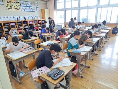 6年生版画に挑戦