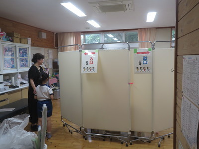 歯科検診の様子
