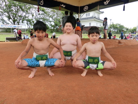 わんぱく相撲の様子