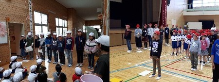 応援練習の様子