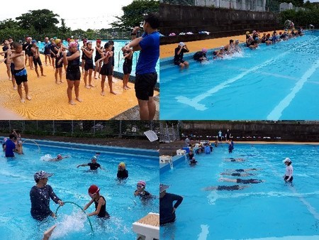 水泳教室の様子