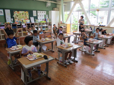 給食の様子