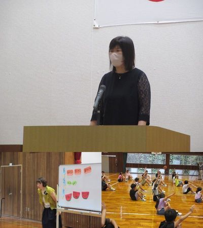 始業式の様子