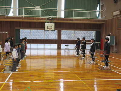 卒業式練習の様子