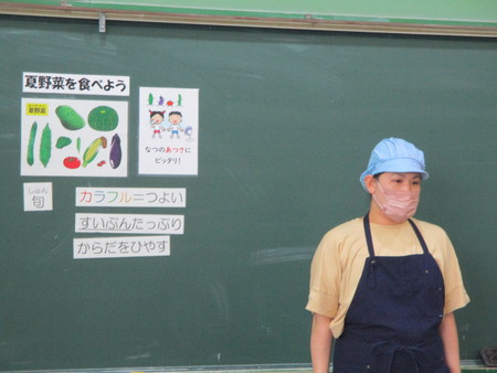 給食指導の様子