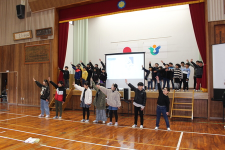 学習発表会の練習の様子